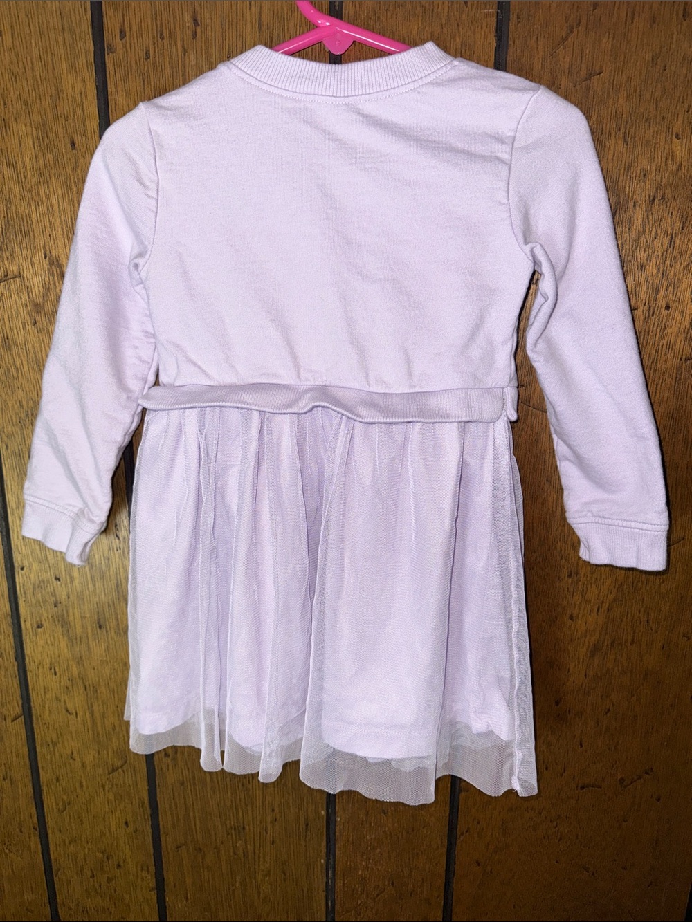 Carter’s Baby Girl Bow Sweatshirt Dress - Picture 4 of 6